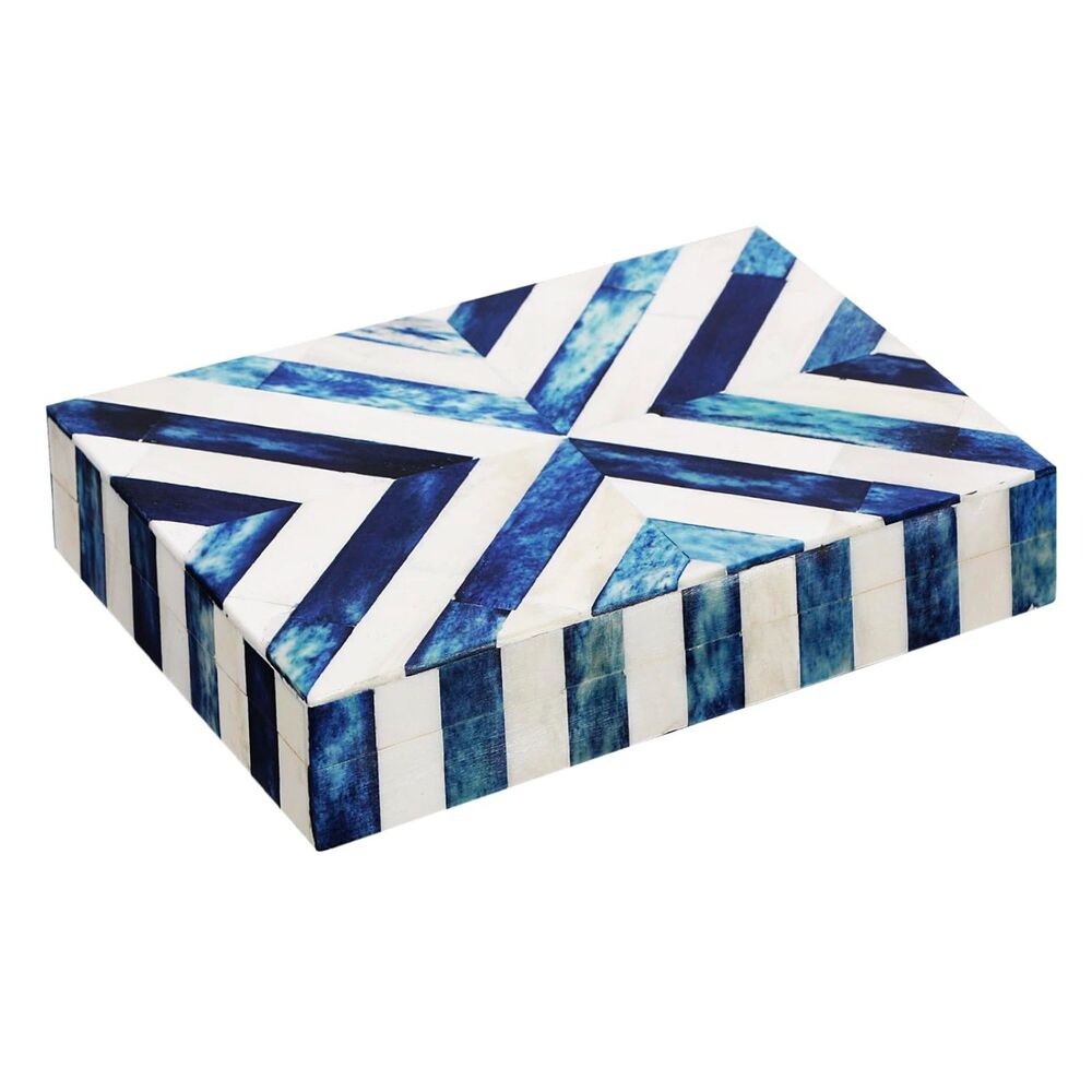 Decorative Keepsake Box 8x5" – Small Organizer Box with Lid